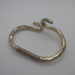 Hammered Look Gold Tone Bracelet Blessed